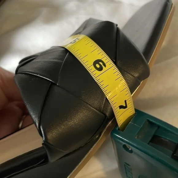 JONES NEW YORK | Iris | Woven |Slip On |Wedge |Black |Square Toe |Mule |Size 7.5 - Picture 13 of 14